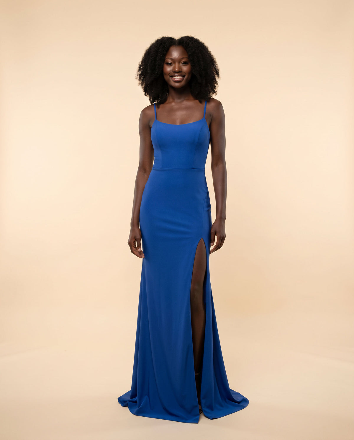 Robe Extensible Bleu Électrique