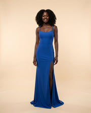 Robe Extensible Bleu Électrique