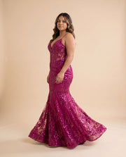 Robe Corset Coupe Sirène Berry