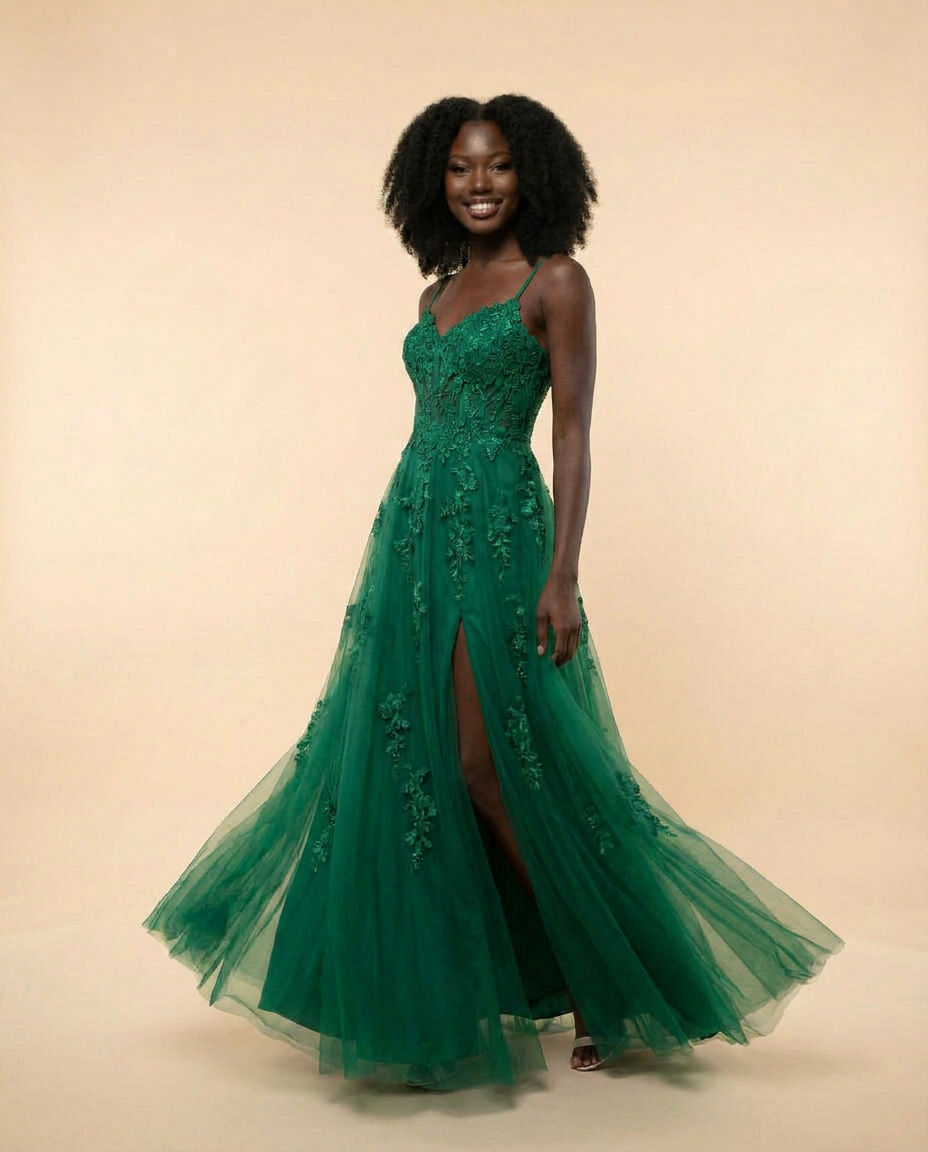 Strapless Gown Emerald