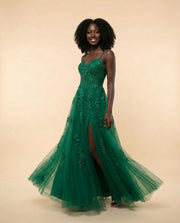 Strapless Gown Emerald