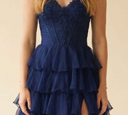 Robe à volants Marine