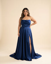 Robe Bustier Marine