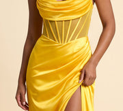 Robe Corset Jaune