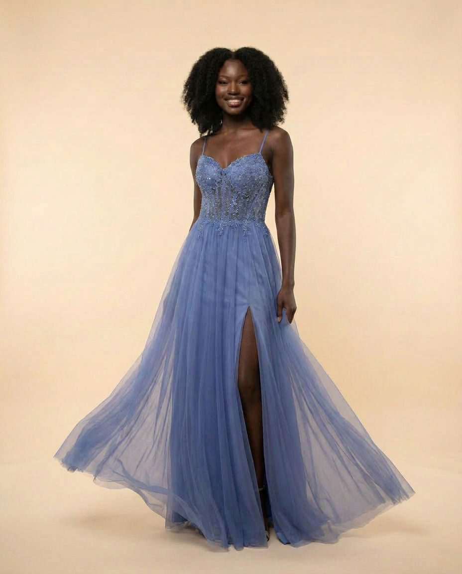 Robe Évasée Ardoise