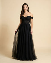 Robe En Tulle Noire