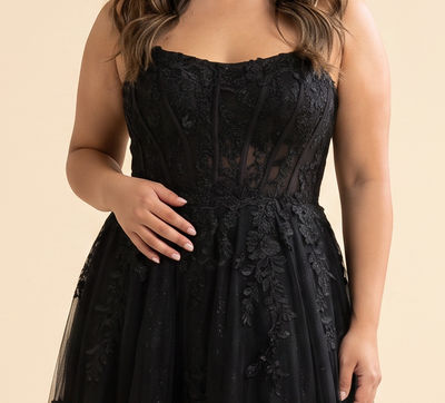 Robe Princesse Brodée Noire