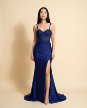 Robe Corset Marine