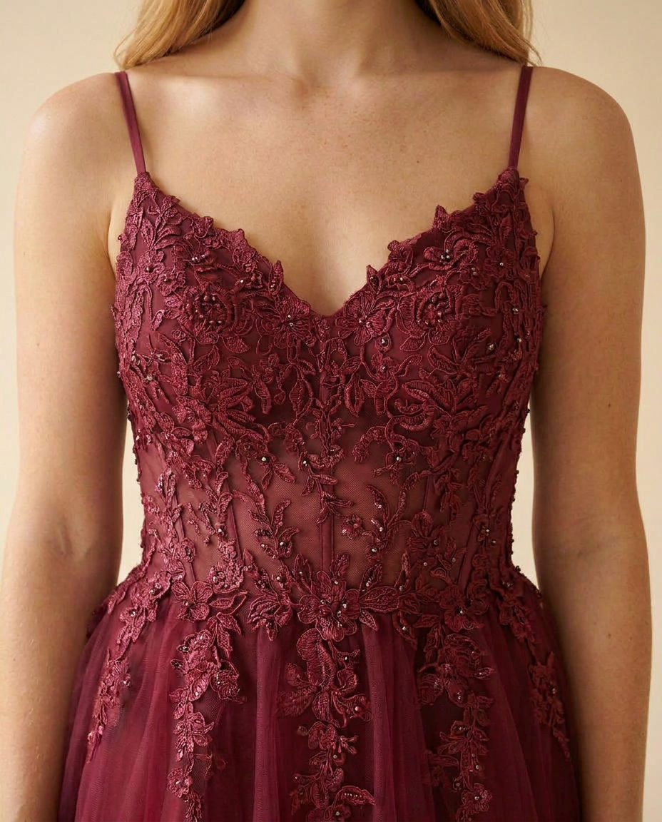 Robe Dos Ouvert Bourgogne
