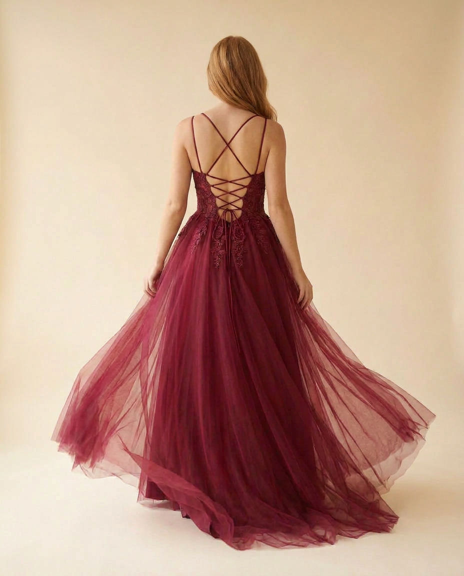 Robe Dos Ouvert Bourgogne