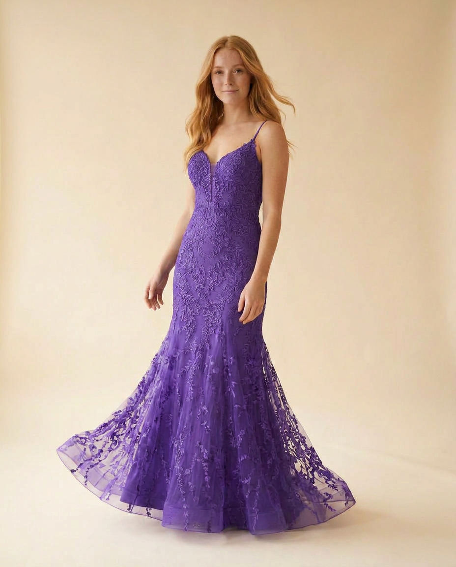 Robe Sirène À Corset Amethyst