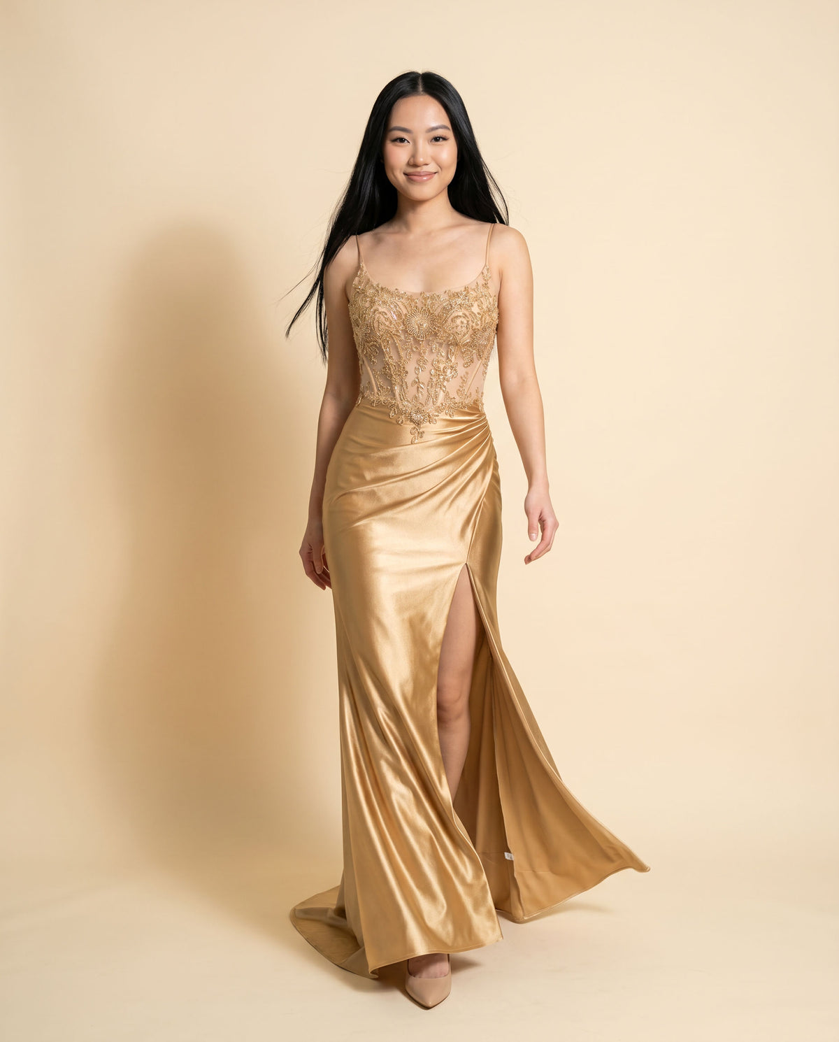 Robe Corset Dorée