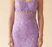 Robe À Broderies Violette