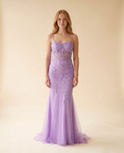 Robe À Broderies Violette