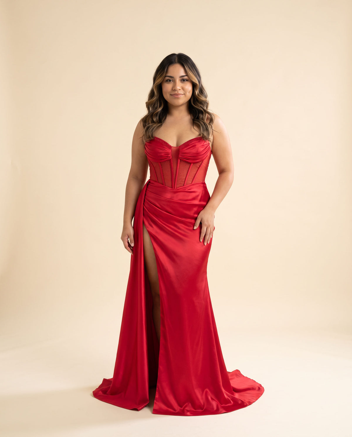 Robe Corset Rouge