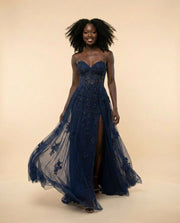Robe Corset Marine
