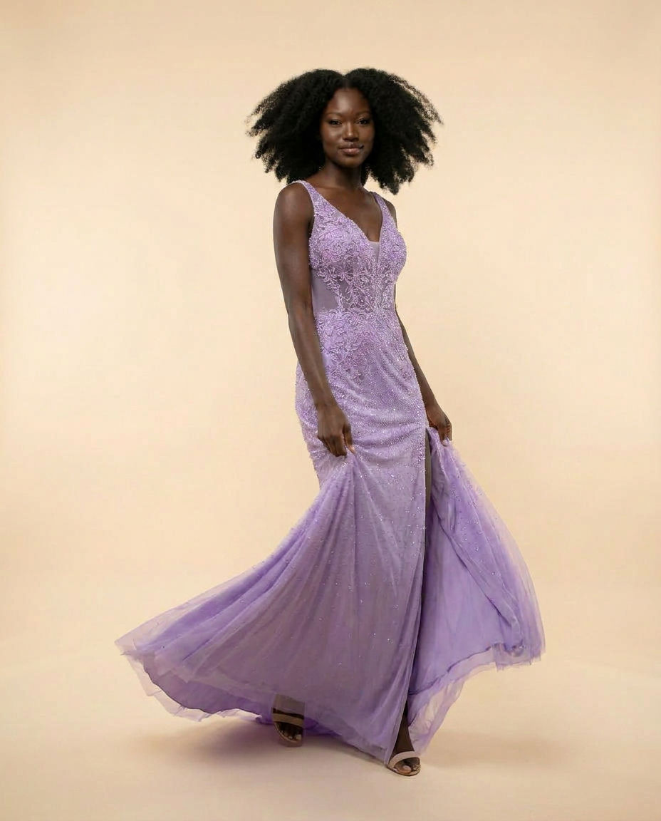 Robe Sirène Lilas