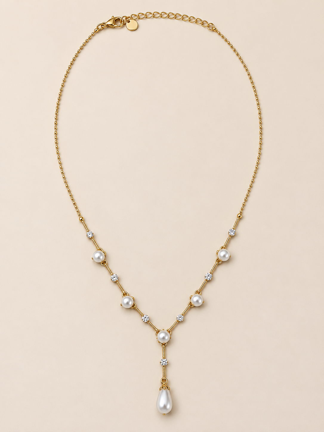 Crystal Necklace Gold
