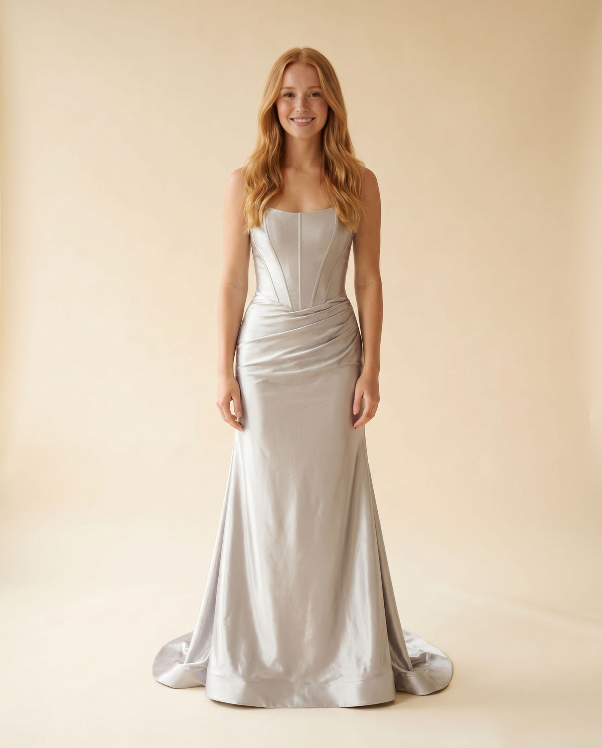 Robe Avec Corset Bustier Argenté