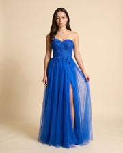 Robe en A une bretelle Royal