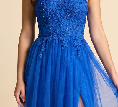 Robe en A une bretelle Royal