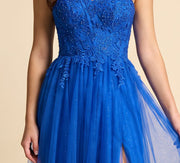 Robe en A une bretelle Royal