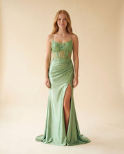 Robe Corset Olive