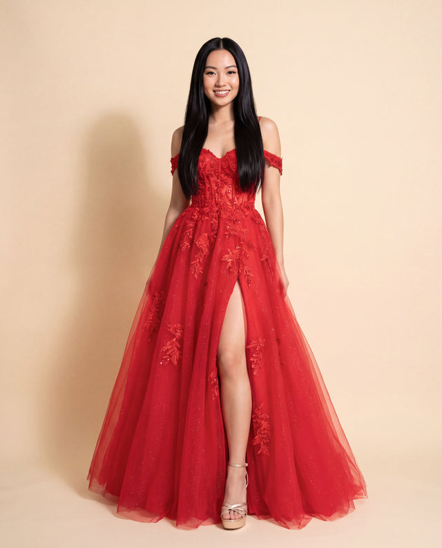 Corset Gown Red