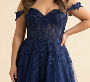 Robe Corset Bustier Marine