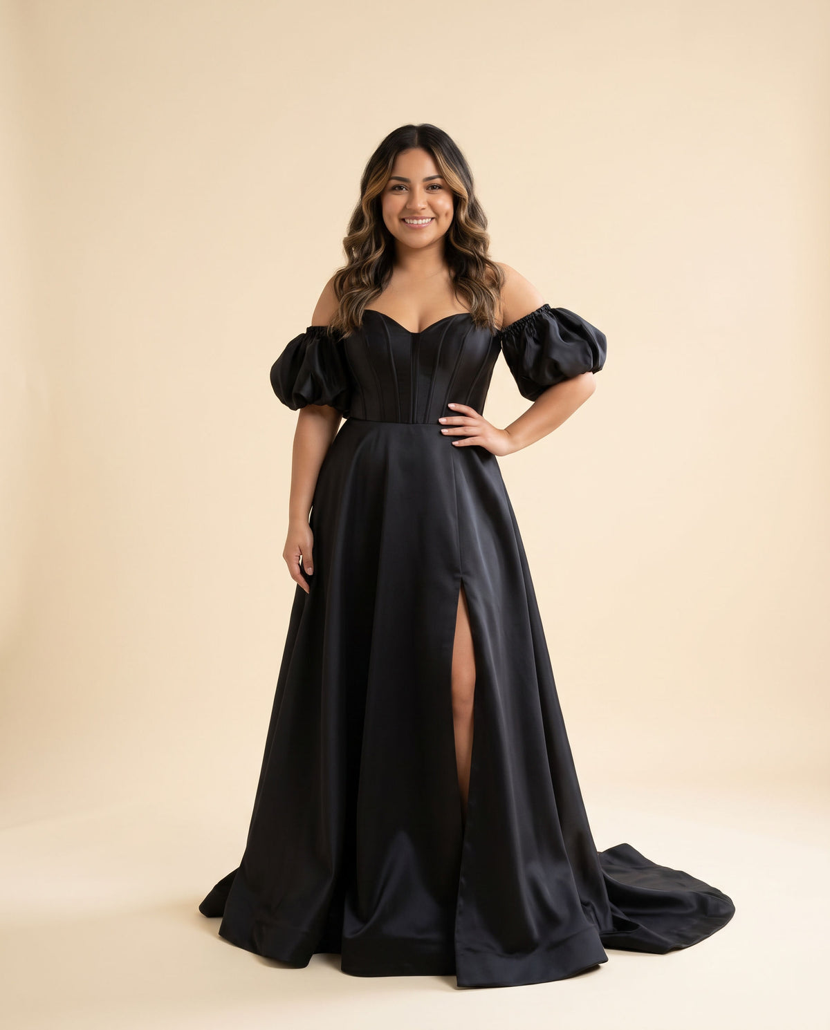 Robe Avec Fente Marine