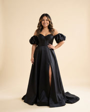 Robe Avec Fente Marine