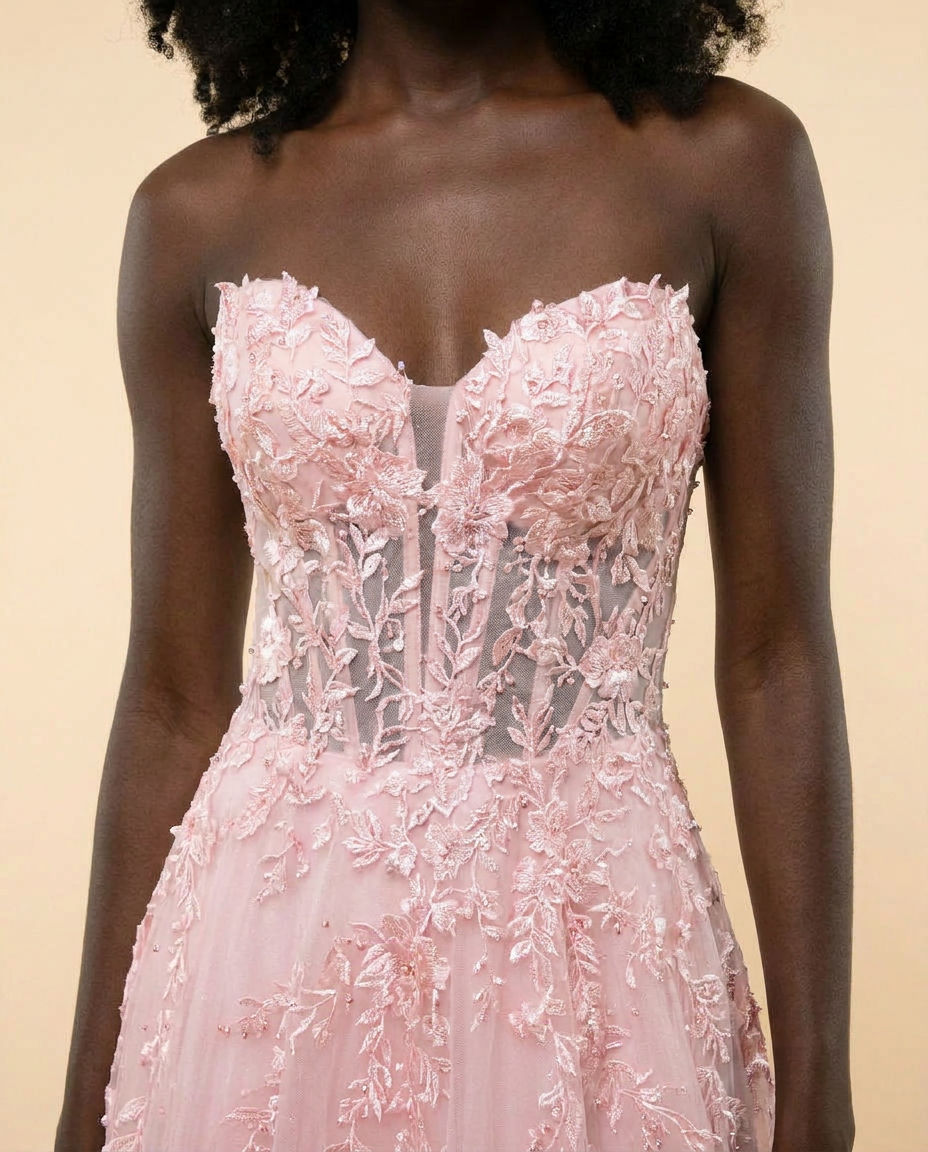 Corset Gown Light Pink