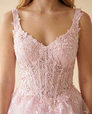 Tiered Gown Pink