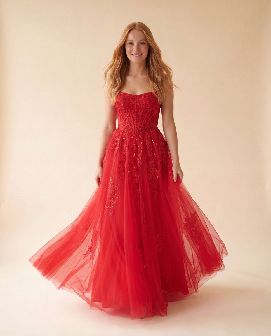 Robe Corset Rouge