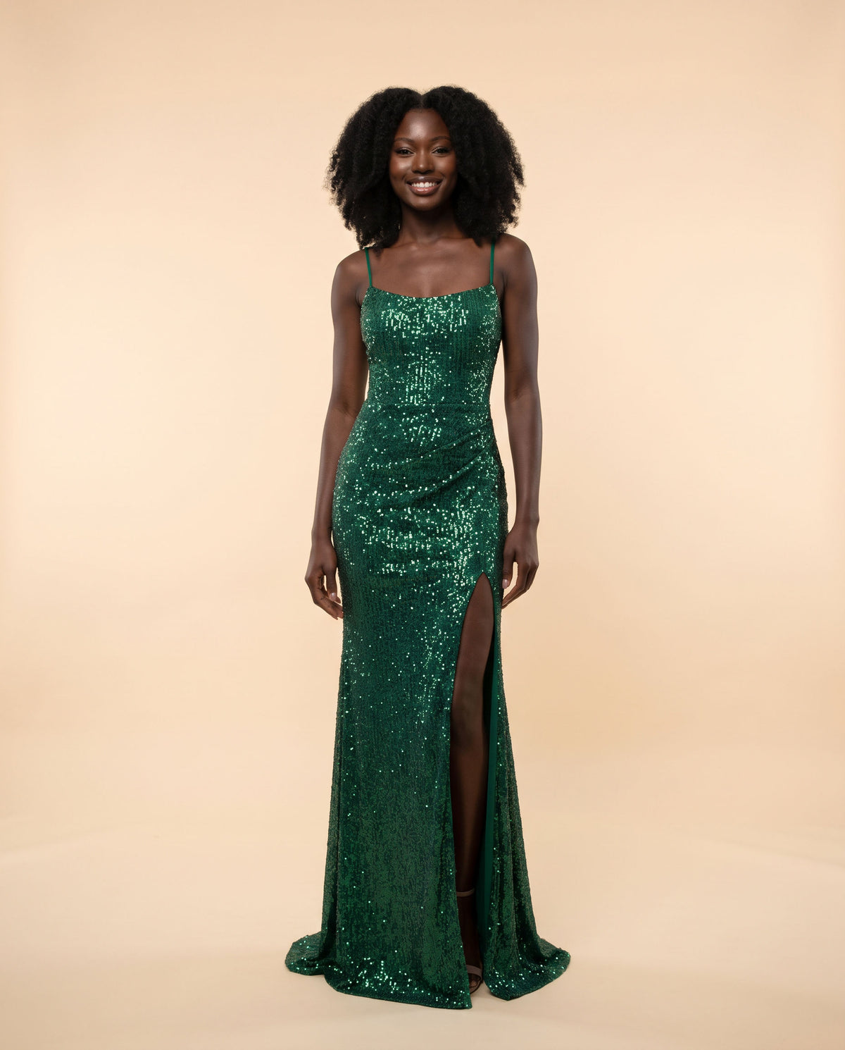 Robe Brillante Émeraude