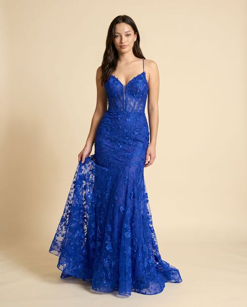Ellie Wilde - Robe Sirène Bleu Royal - Bleu royal