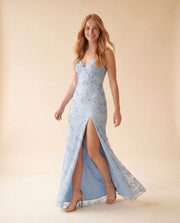 Mermaid Gown Light Blue