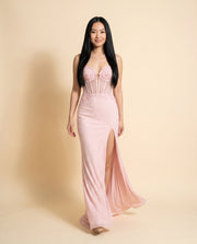 Robe Corset Rose Pale