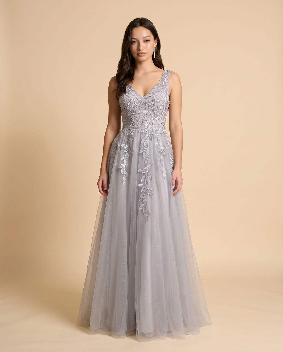 Robe Dentelle Coupe En A Dove