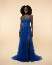 Robe Corset Bleu Royal