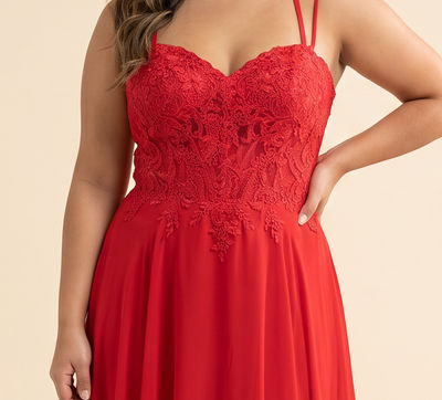 Robe Bustier En Coeur Rouge