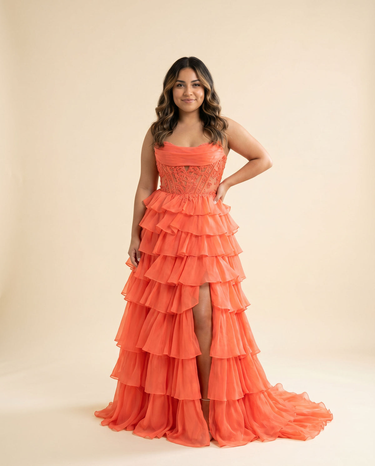 Robe A Étage Orange