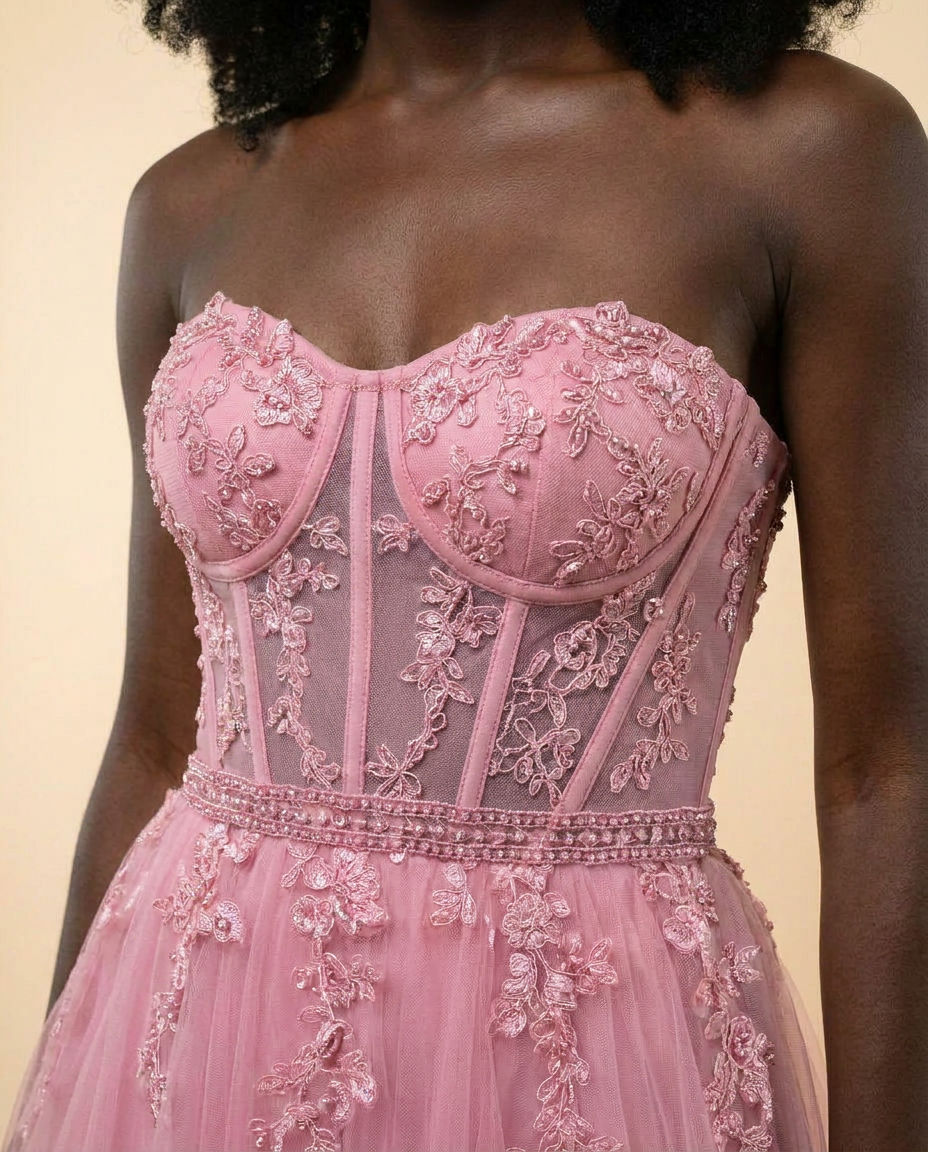 Bustier Gown Pink
