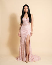 Robe Corset Rose Pale