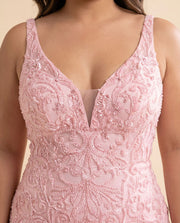 Robe à Paillettes Rose