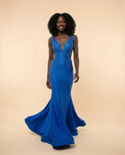 Mermaid Gown Cobalt