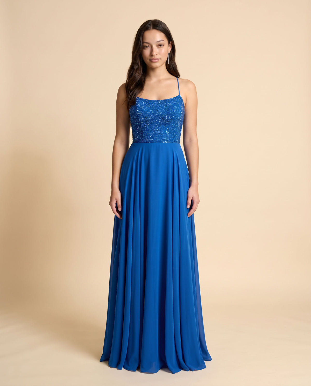 Robe Fluide Bleu Pâle