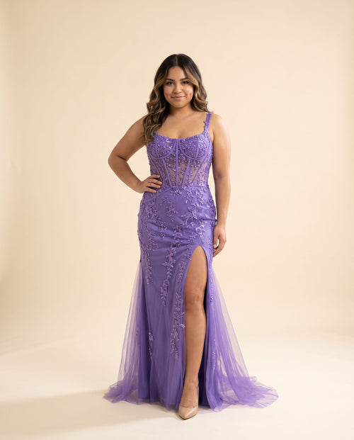 Jadore - Robe Corset Brodée Iris - Iris