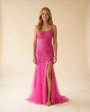 Robe Sirène Rose Vif