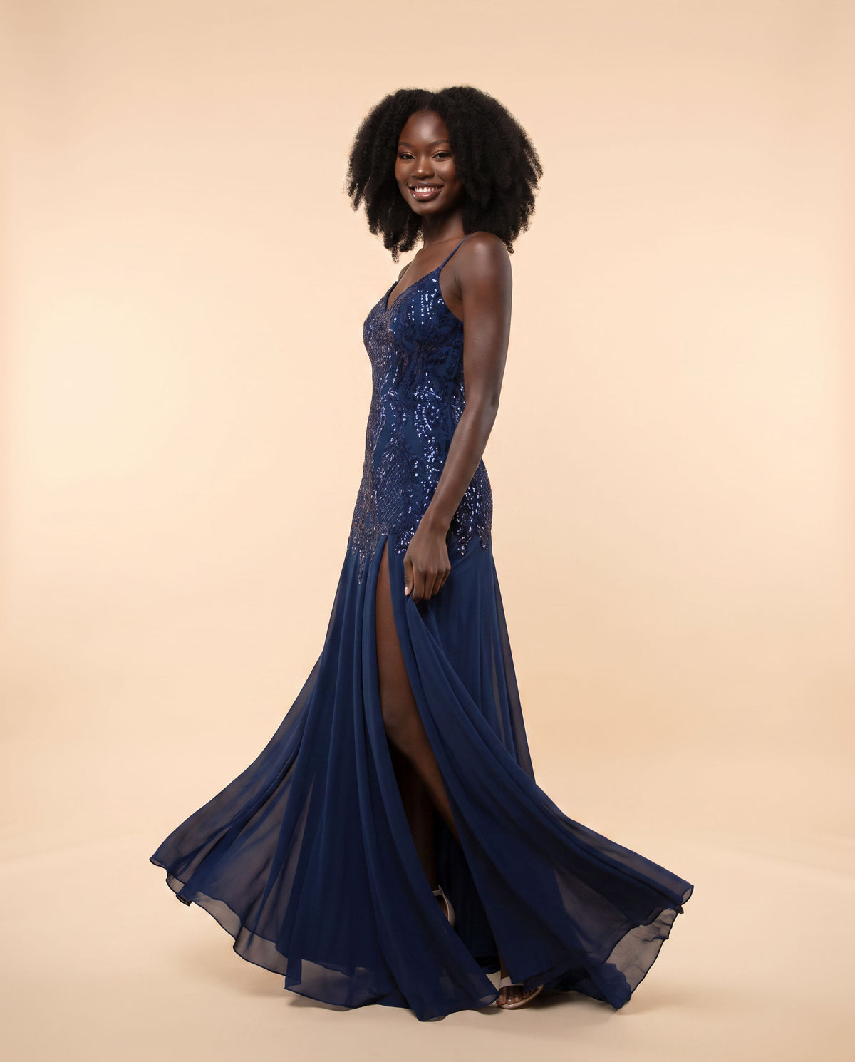 Robe Ajustée Marine
